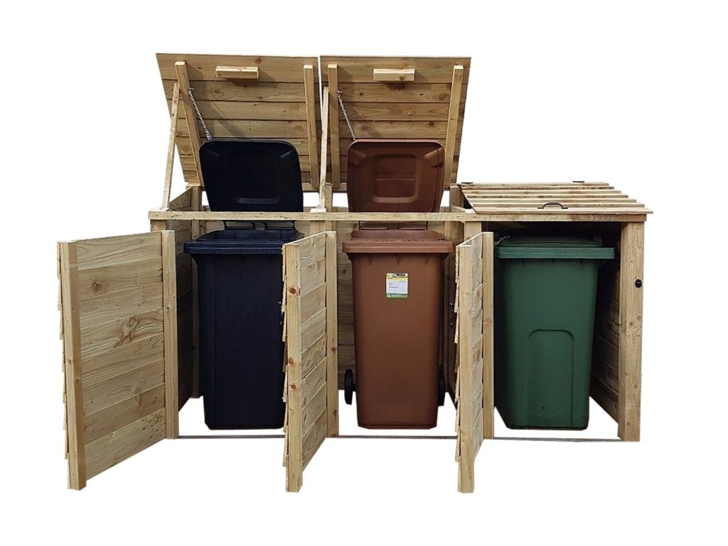 Triple Wheelie Bin Storage