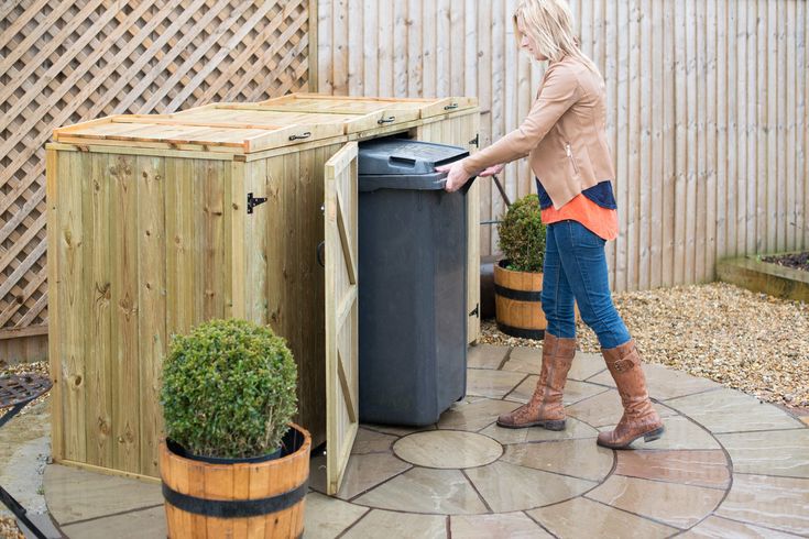 Triple Wheelie Bin Storage