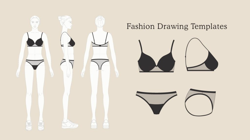 Draw fashion templates